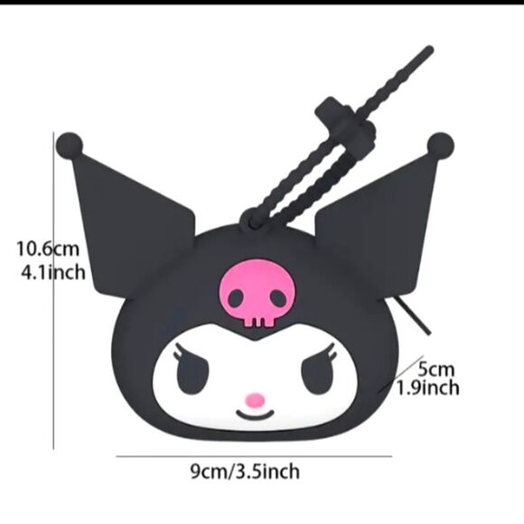 KUROMI silicone coin purse bag earpod case cover accessory - Picture 1 of 2